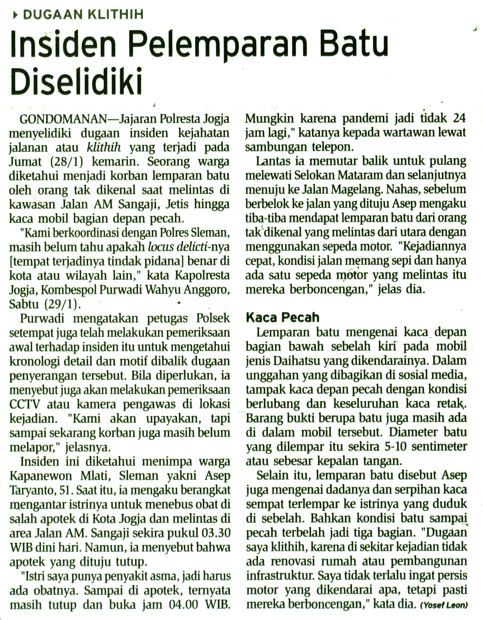 Kliping jogja terbaru