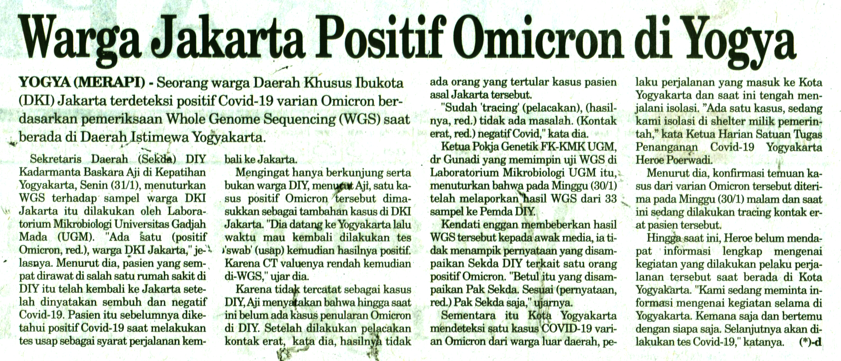 Kliping jogja terbaru