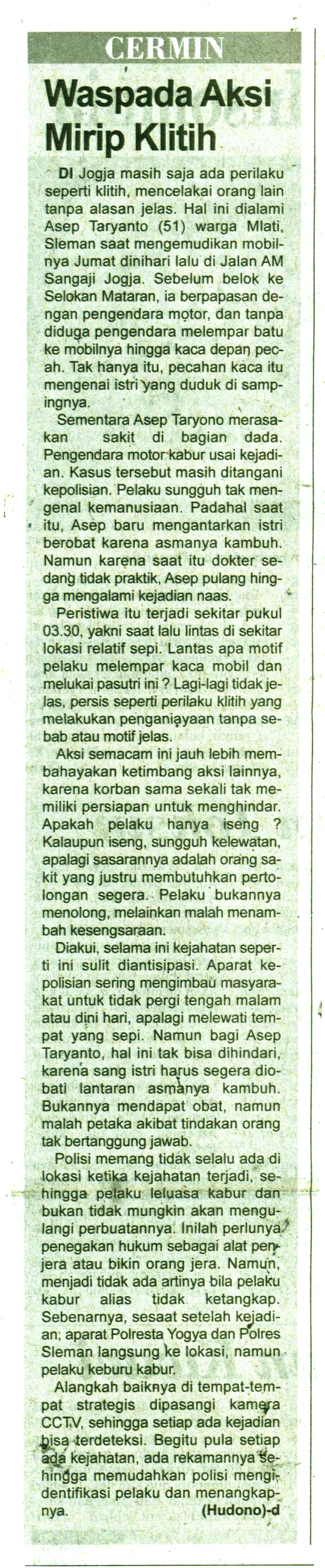 Kliping jogja terbaru