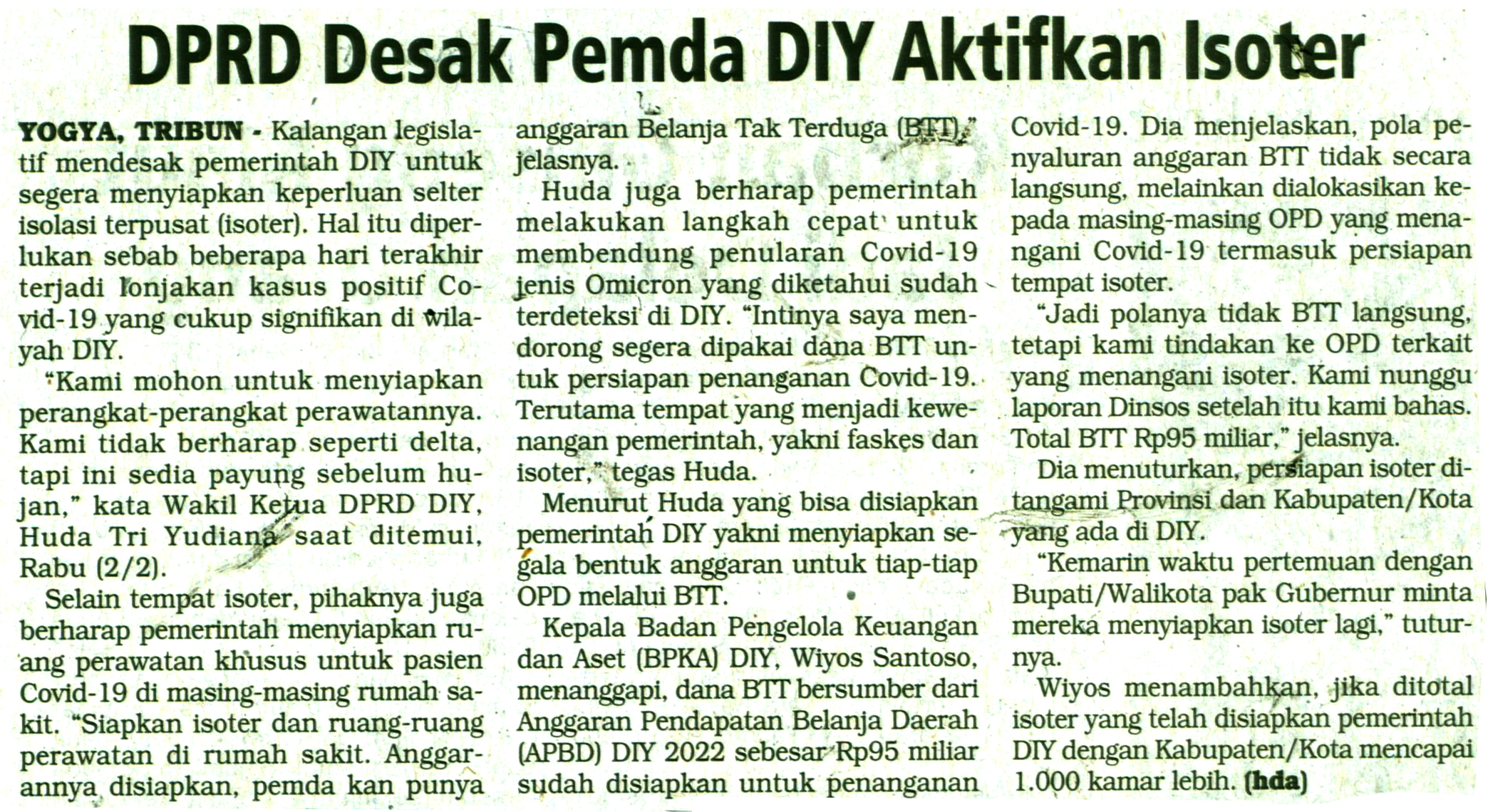 Kliping jogja terbaru