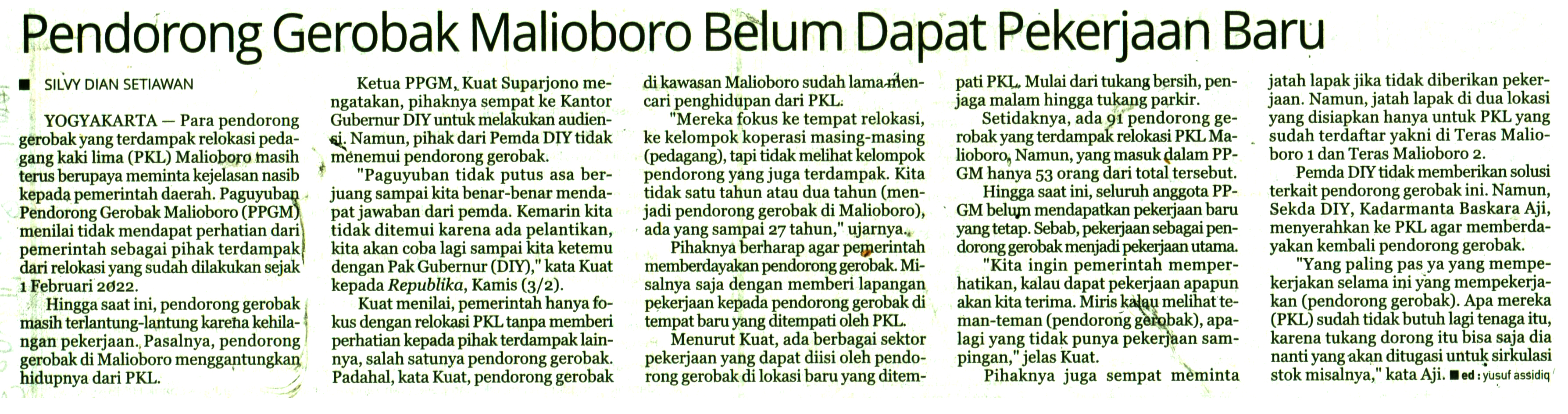 Kliping jogja terbaru