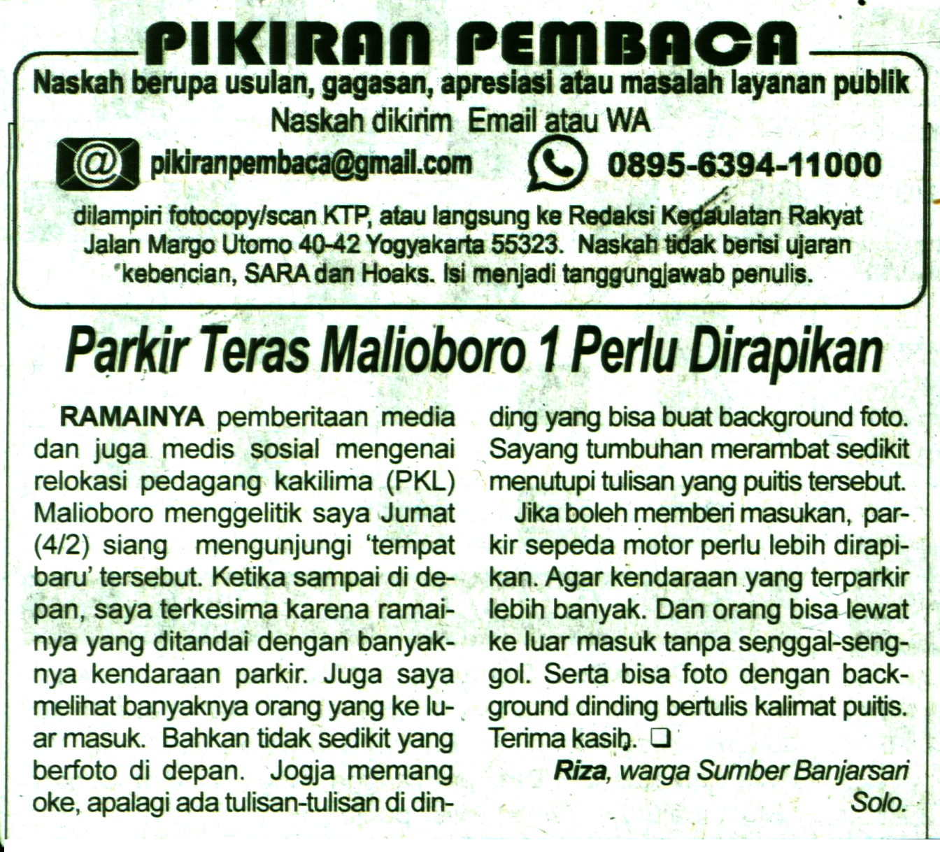 Kliping jogja terbaru