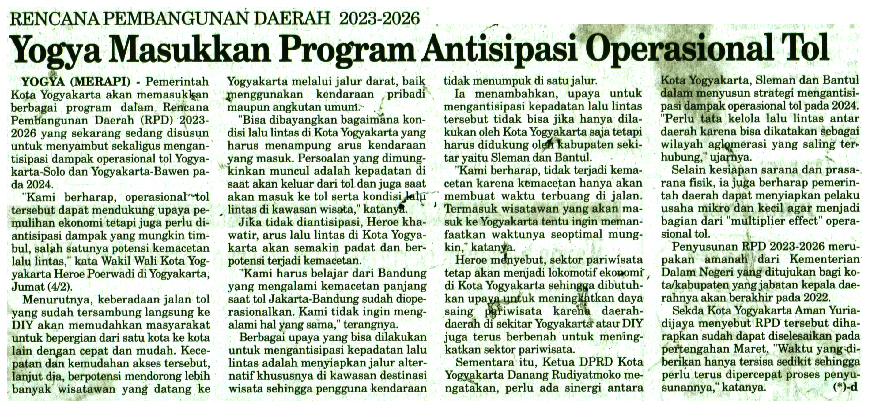 Kliping jogja terbaru