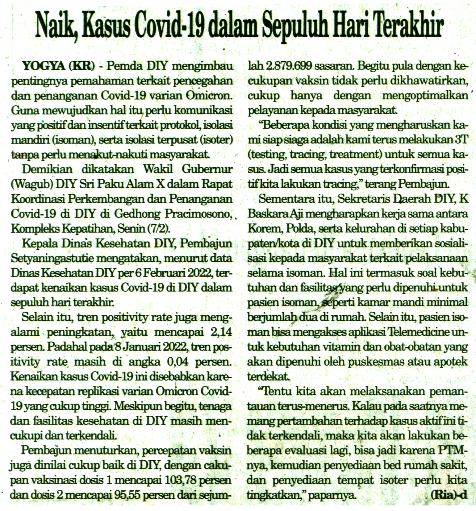 Kliping jogja terbaru