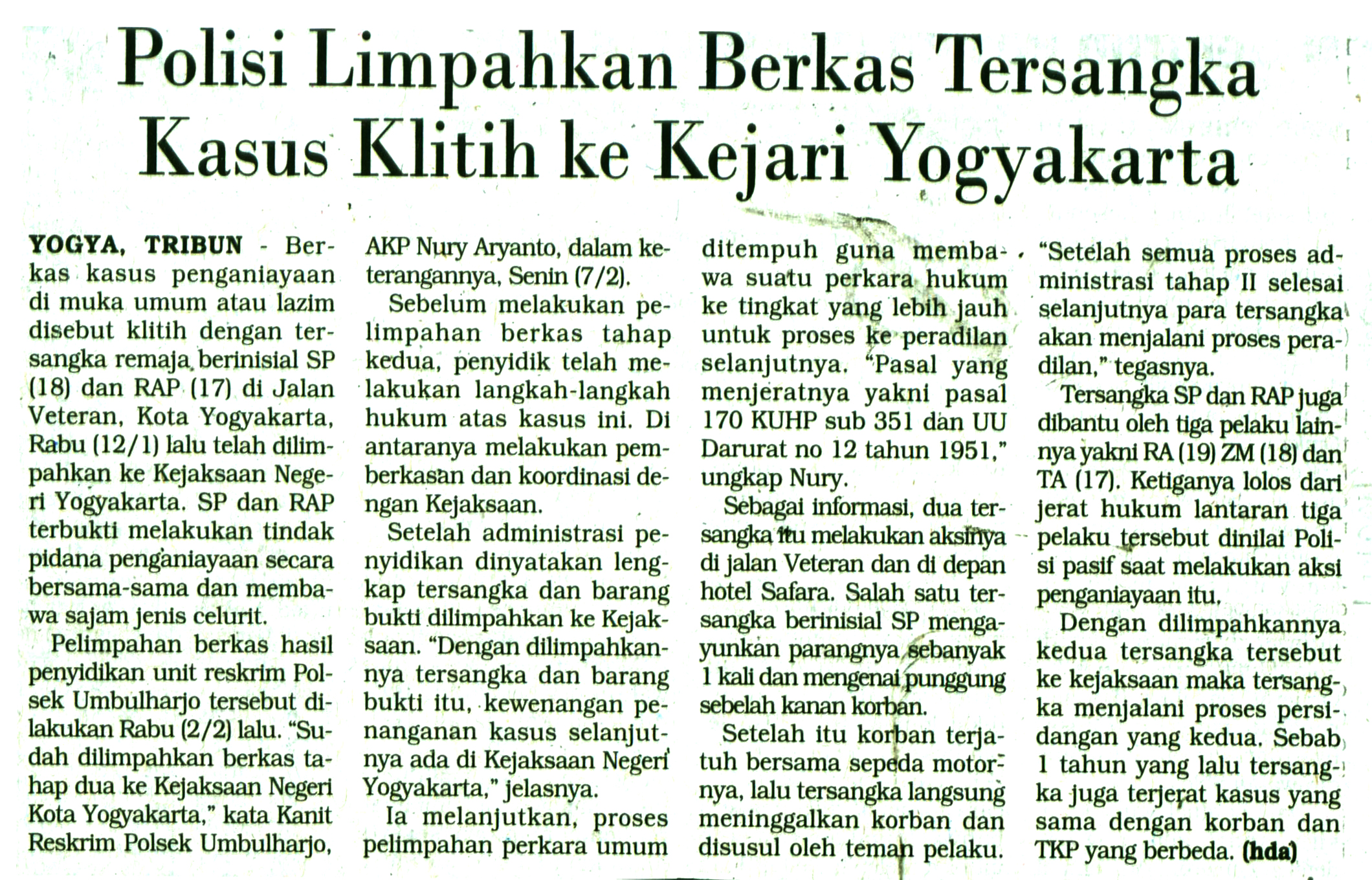Kliping jogja terbaru