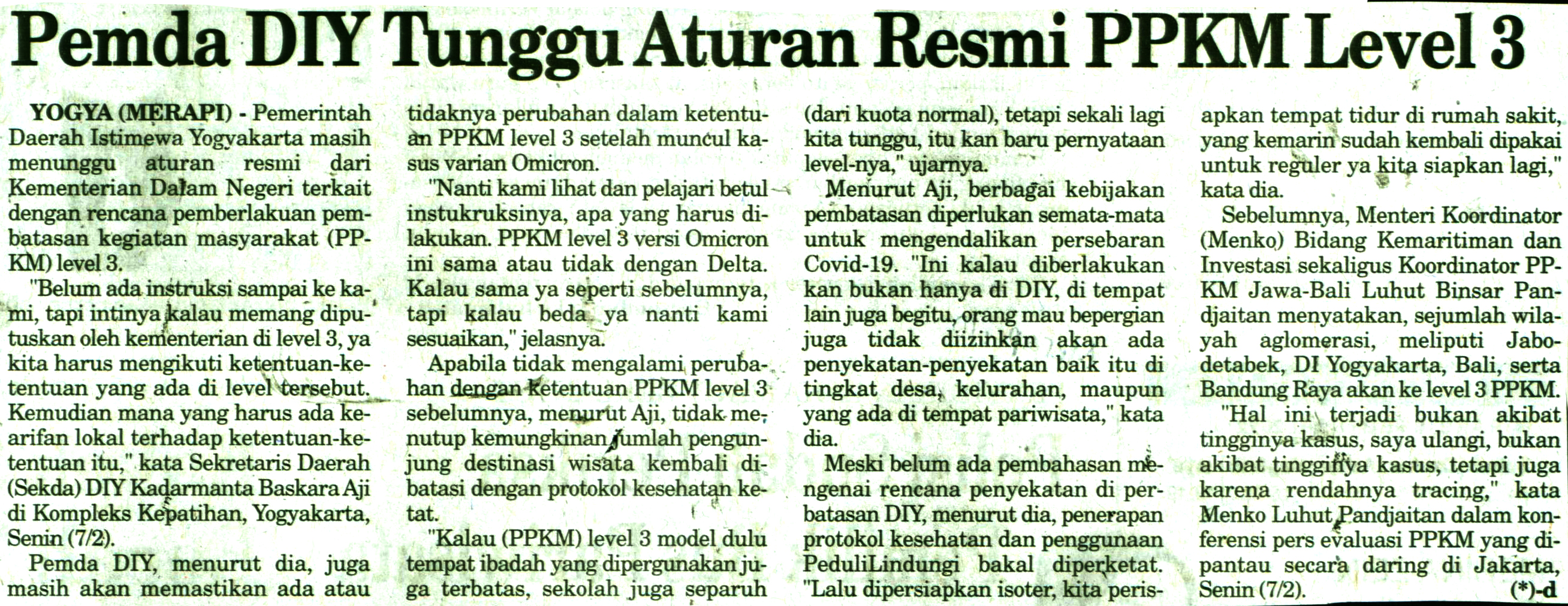 Kliping jogja terbaru