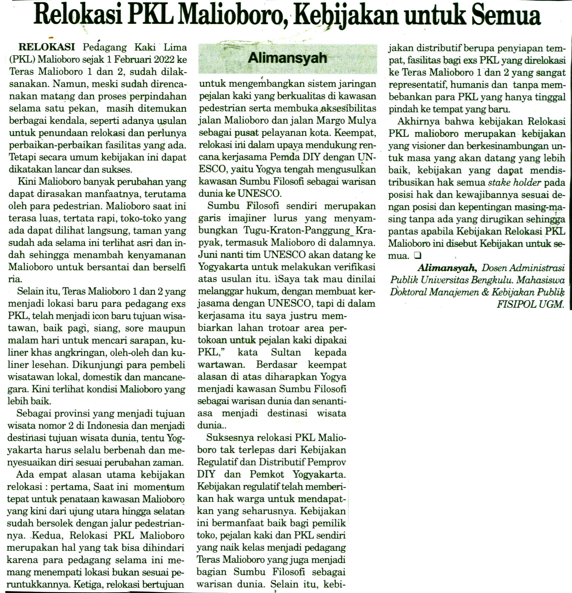 Kliping jogja terbaru