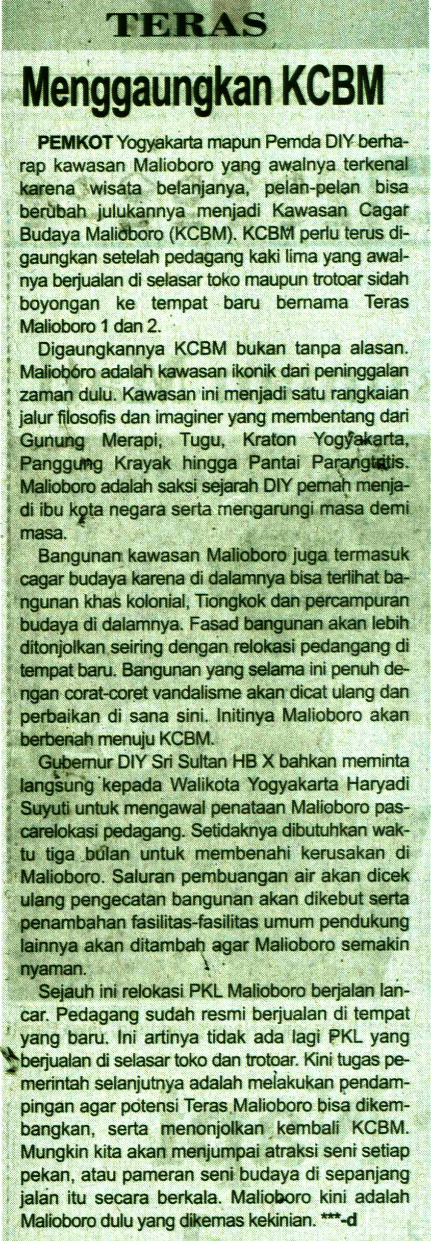 Kliping jogja terbaru