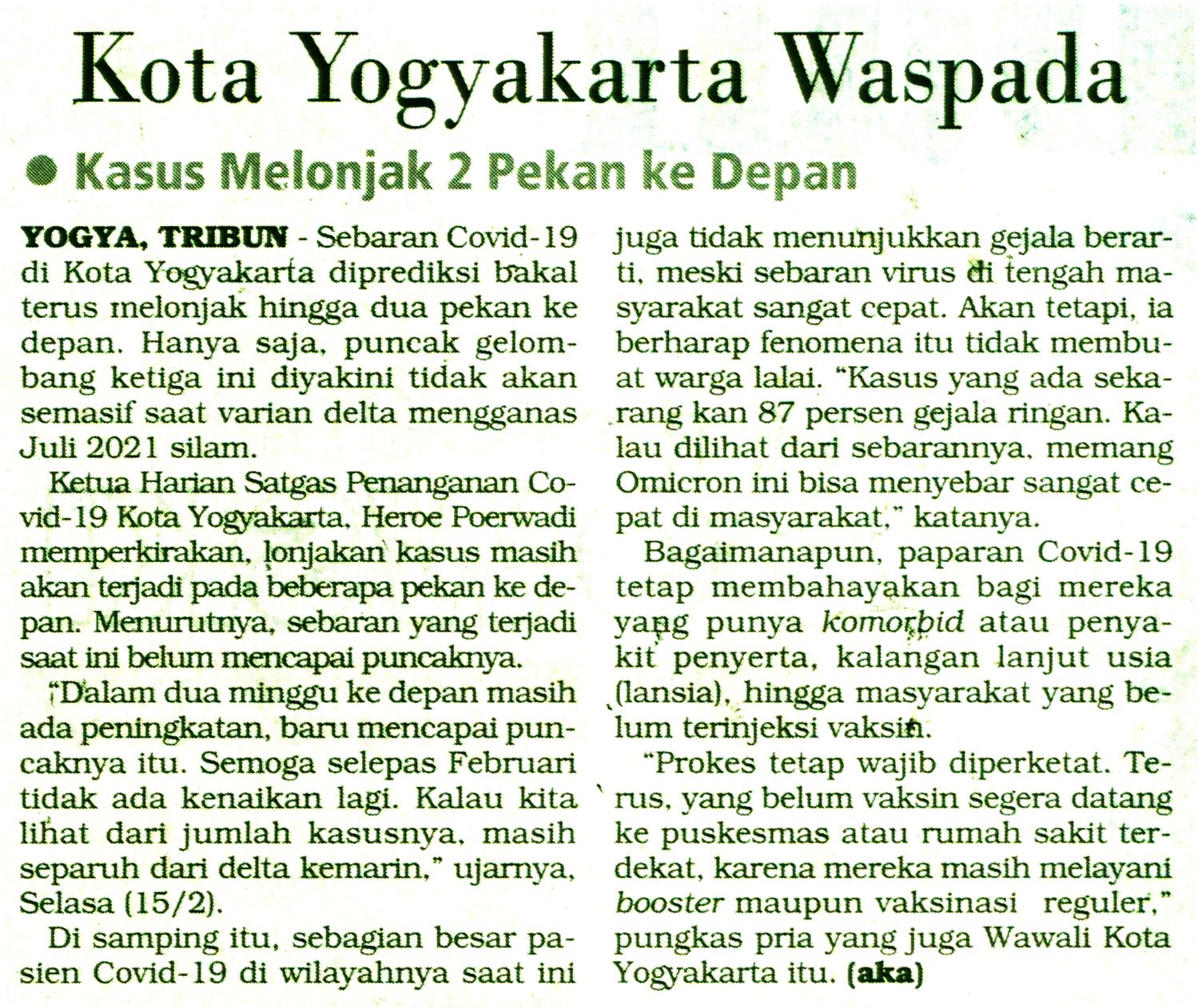 Kliping jogja terbaru