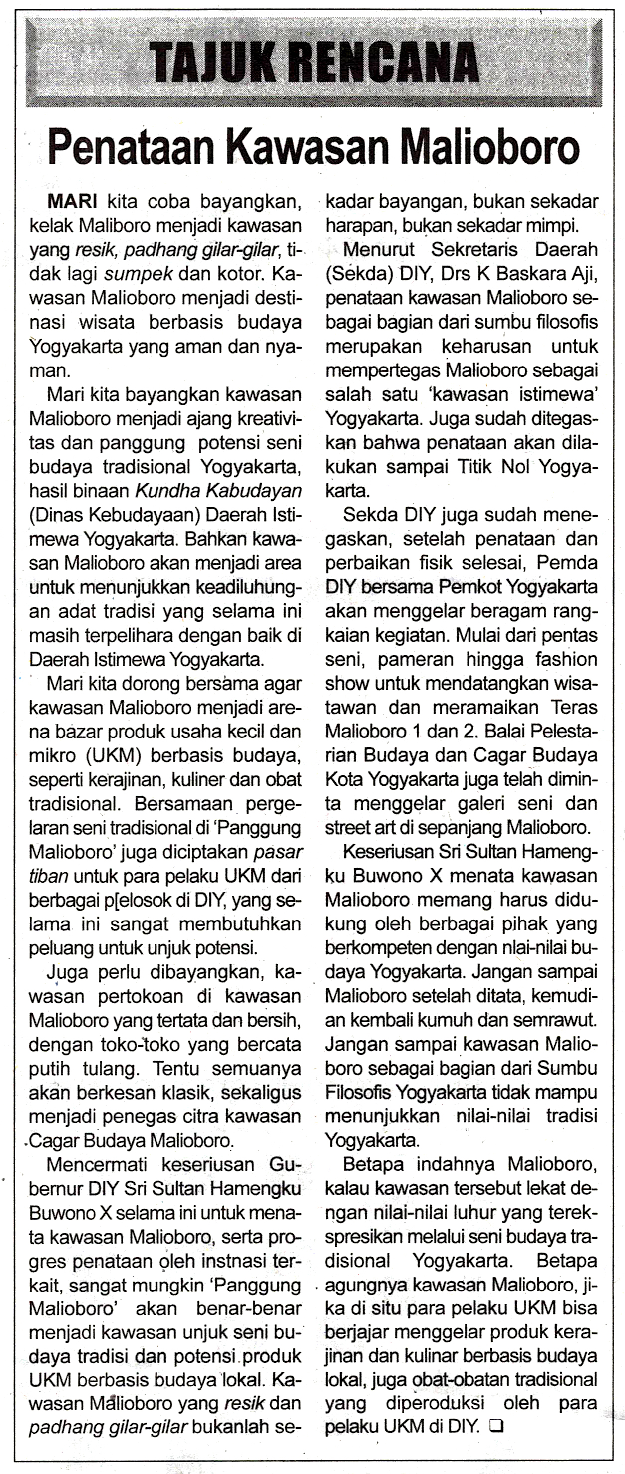 Kliping jogja terbaru