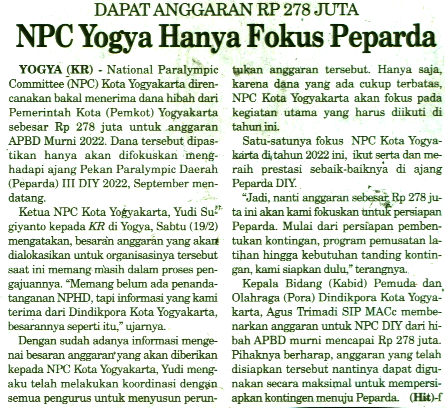 Kliping jogja terbaru