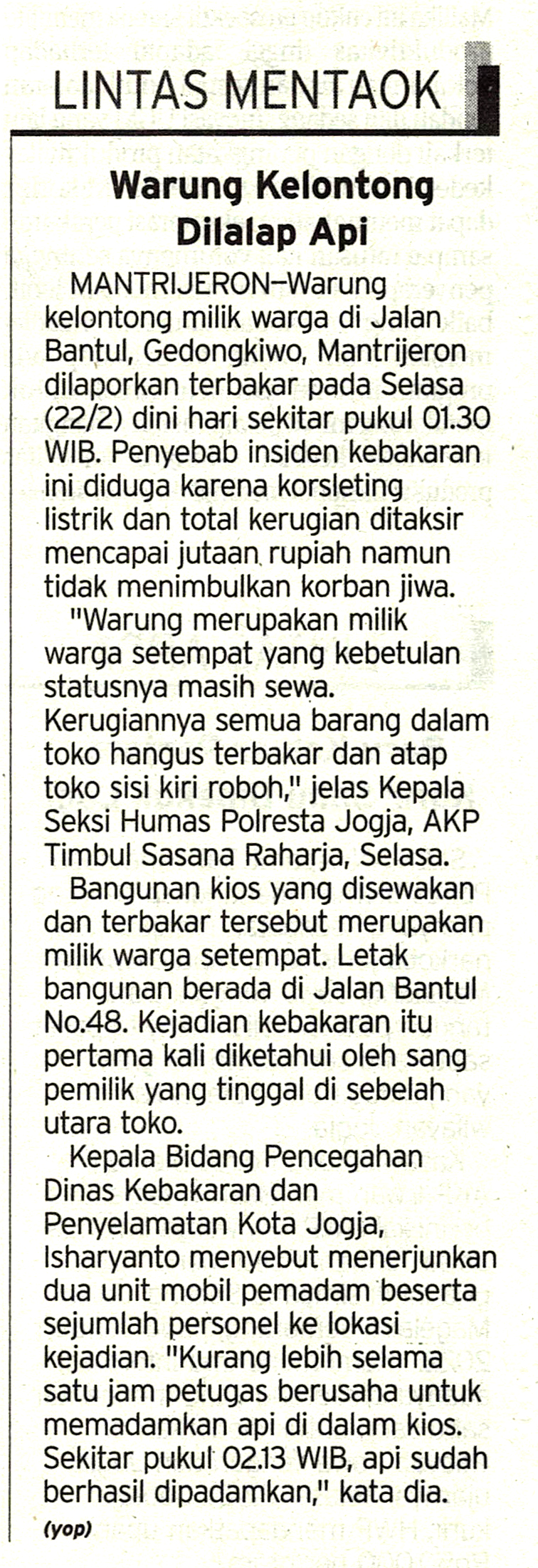 Kliping jogja terbaru