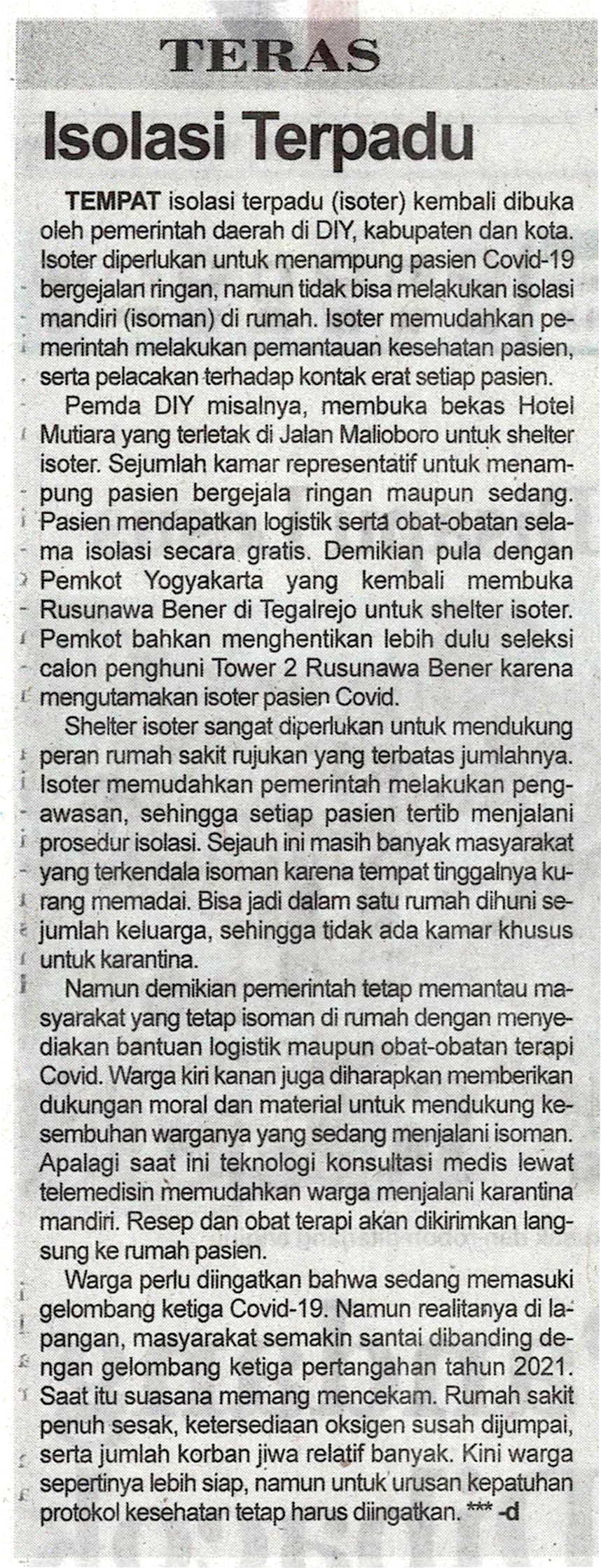 Kliping jogja terbaru