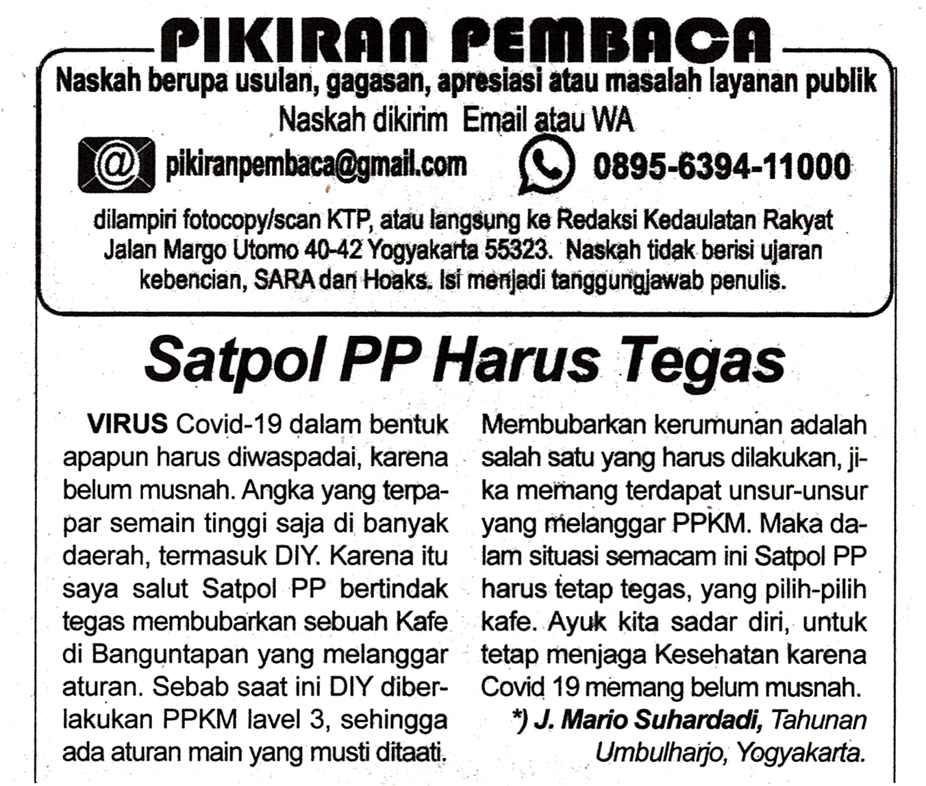 Kliping jogja terbaru