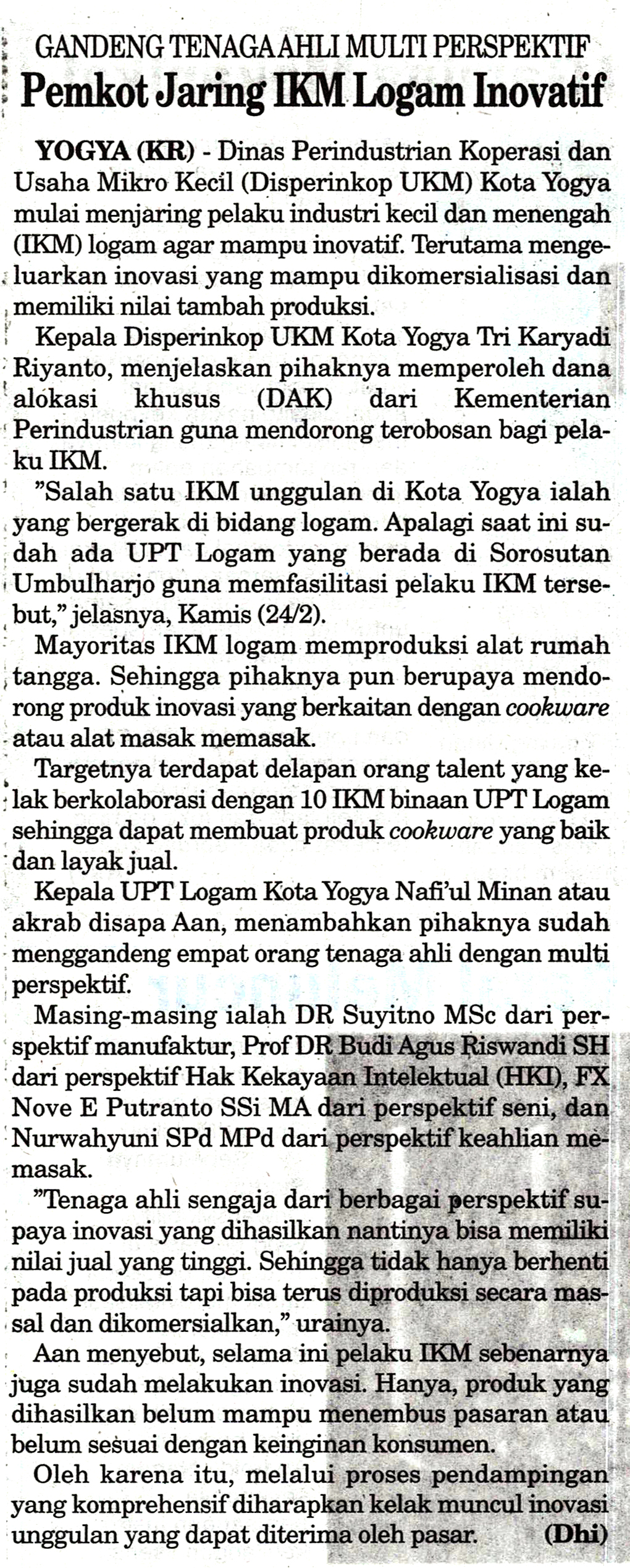 Kliping jogja terbaru