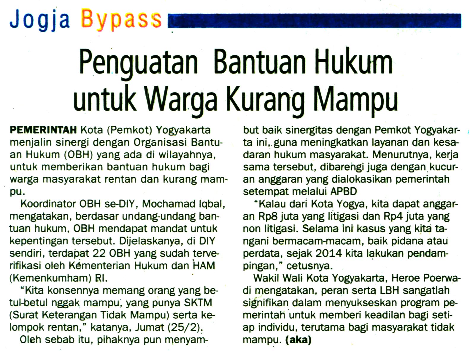 Kliping jogja terbaru