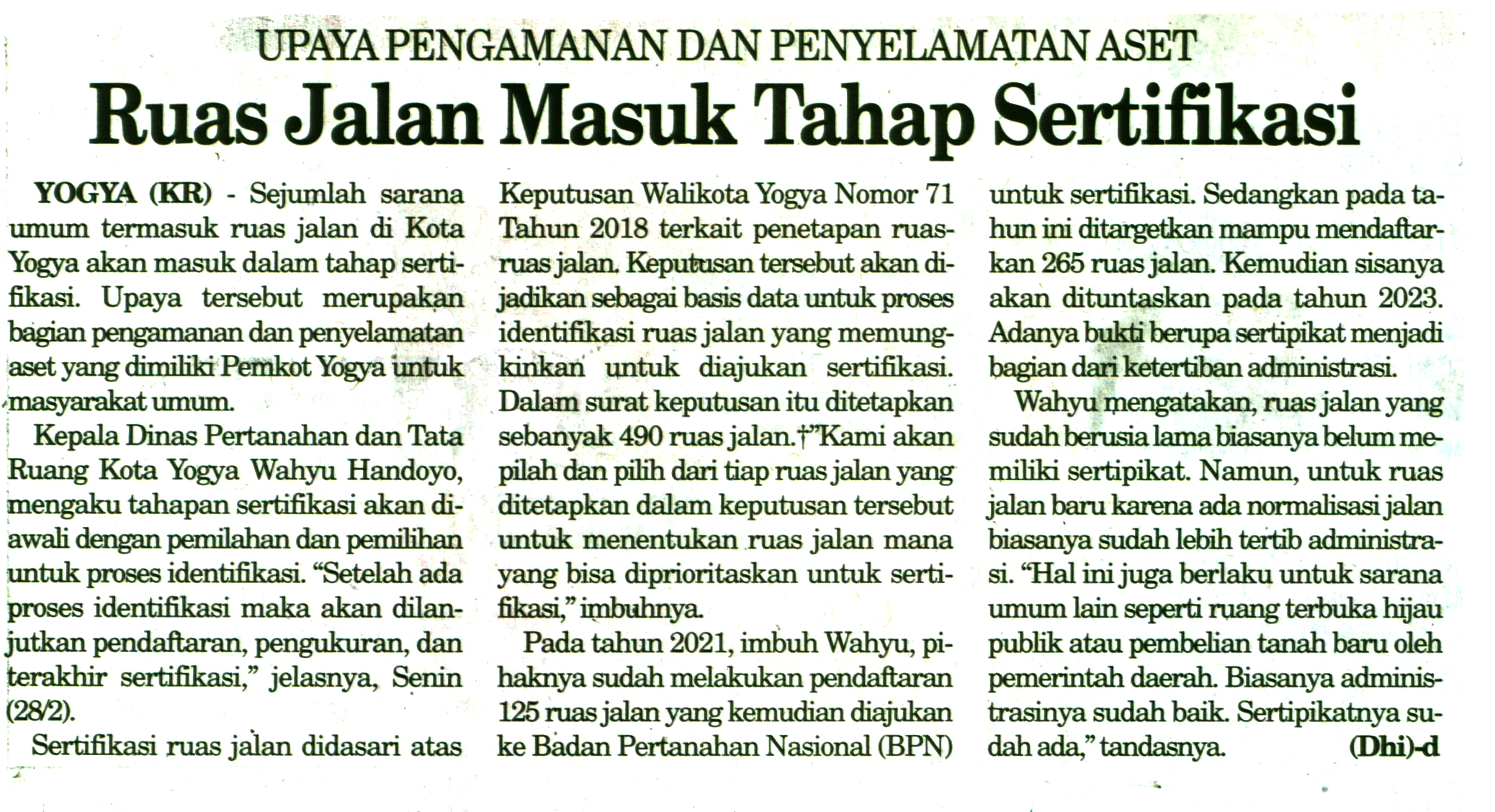 Kliping jogja terbaru