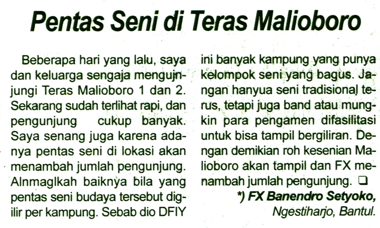 Kliping jogja terbaru