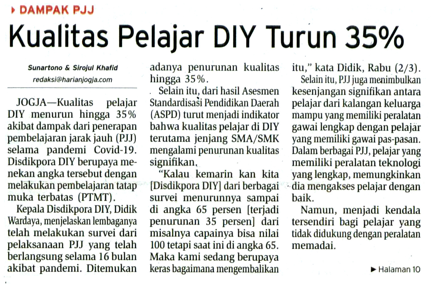 Kliping jogja terbaru