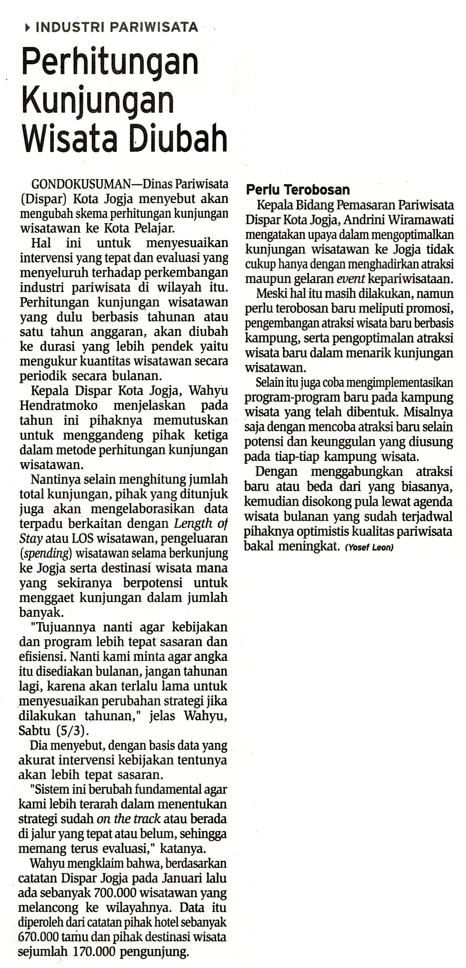 Kliping jogja terbaru