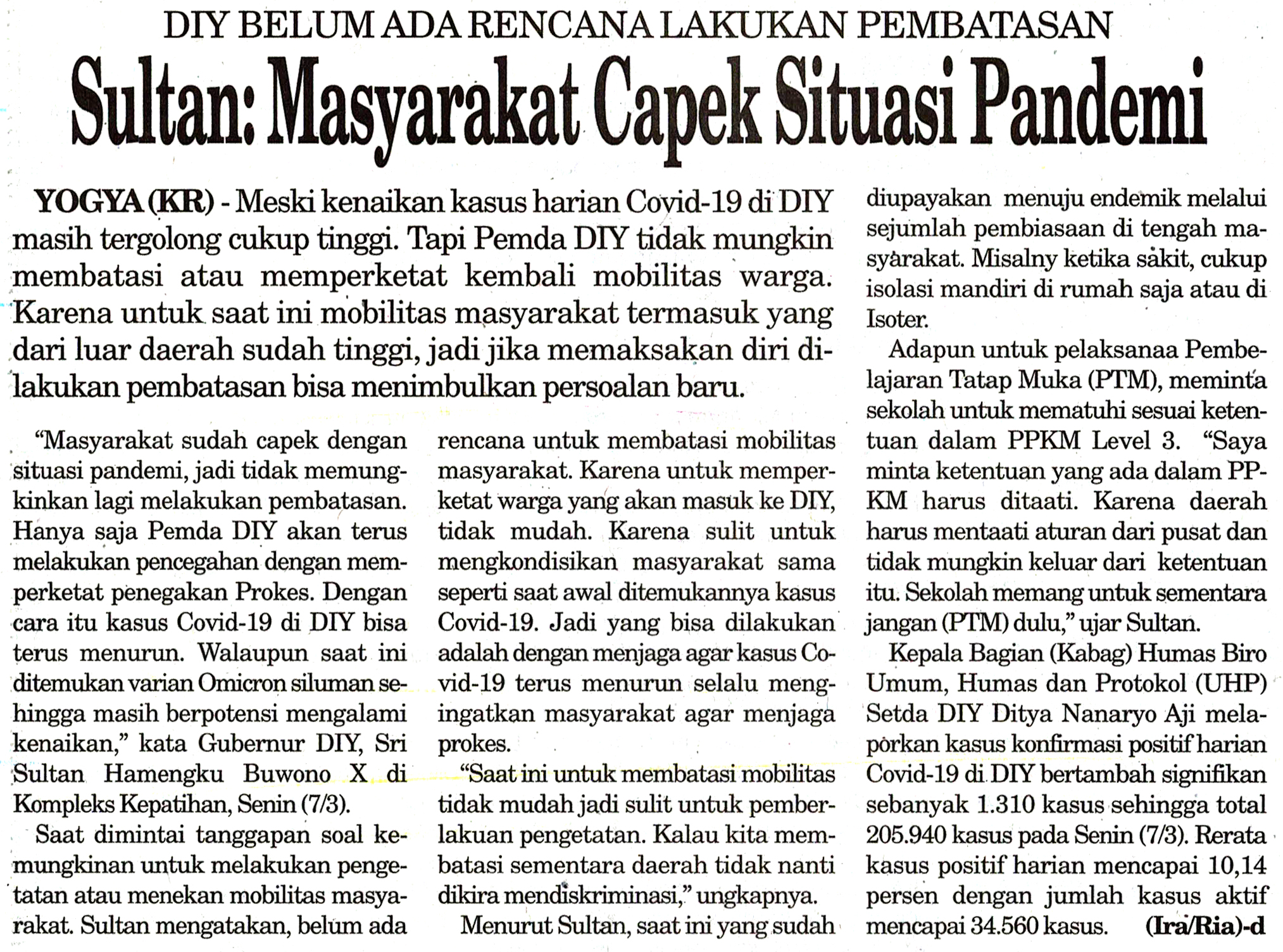 Kliping jogja terbaru