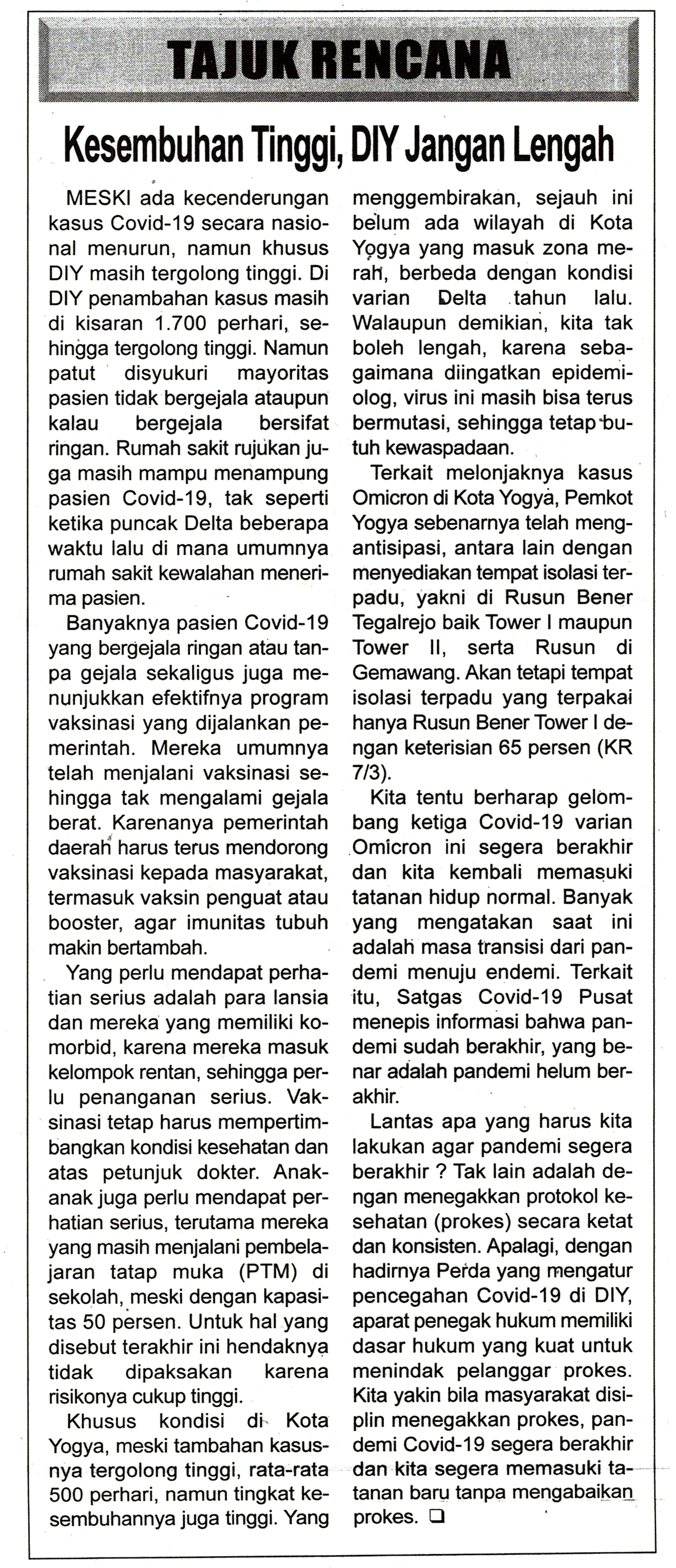 Kliping jogja terbaru