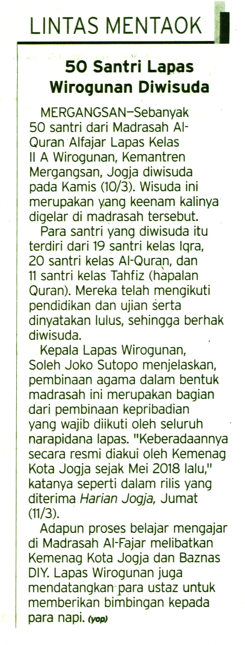 Kliping jogja terbaru