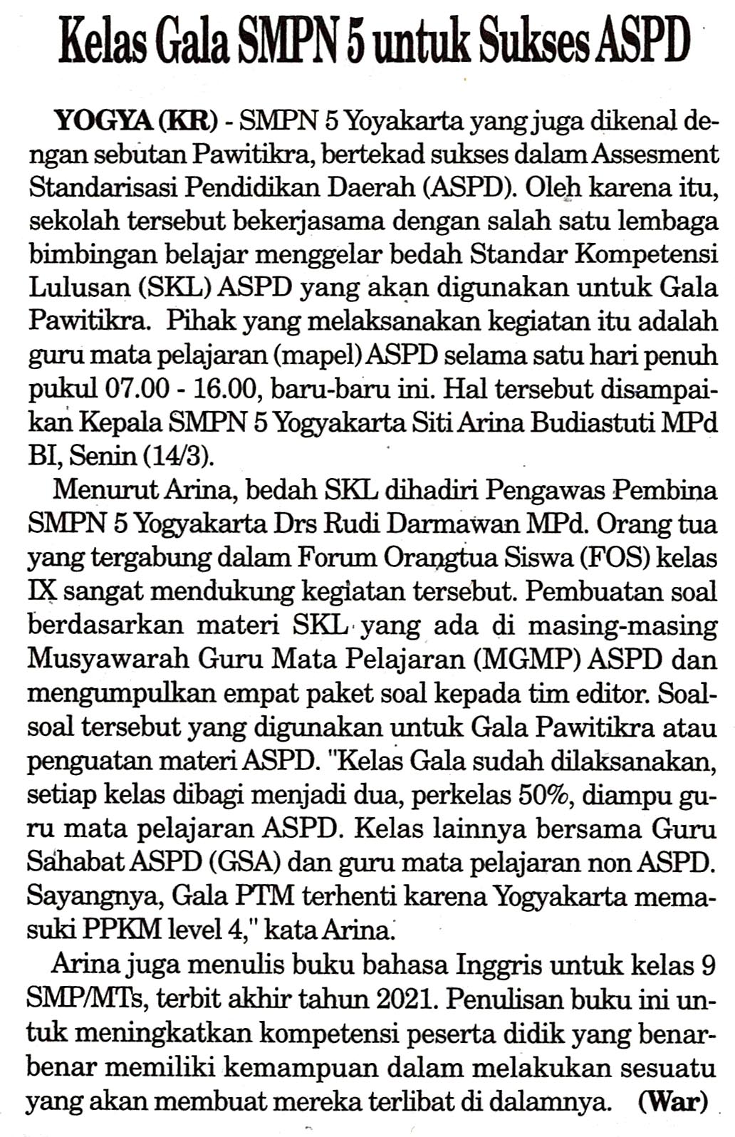 Kliping jogja terbaru