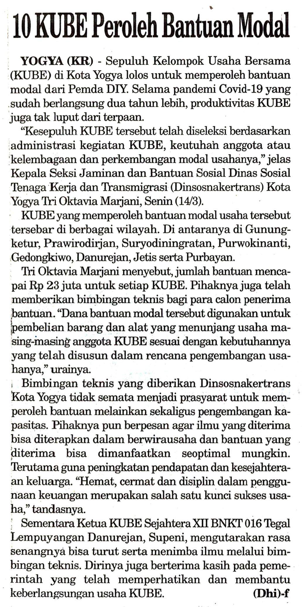 Kliping jogja terbaru