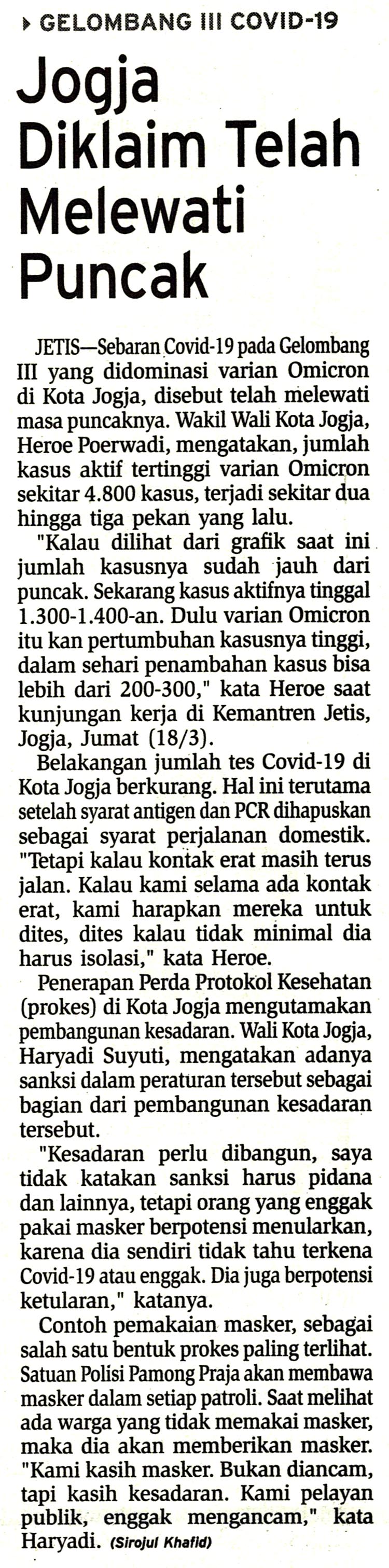 Kliping jogja terbaru