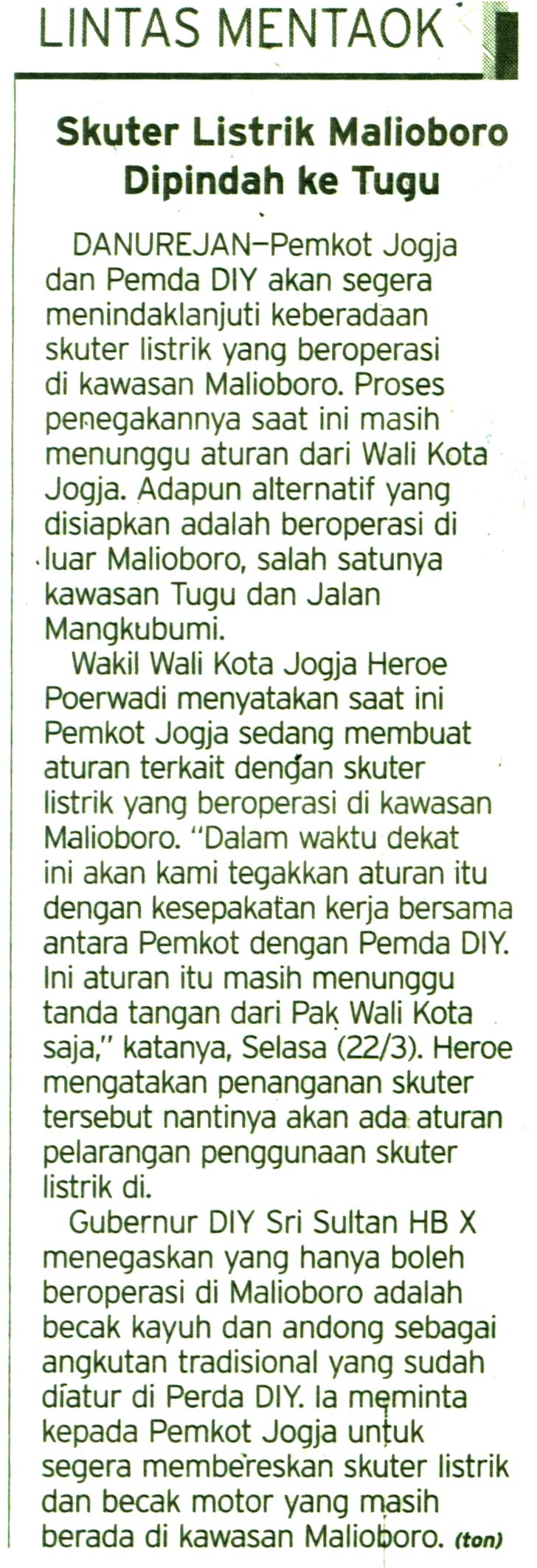 Kliping jogja terbaru