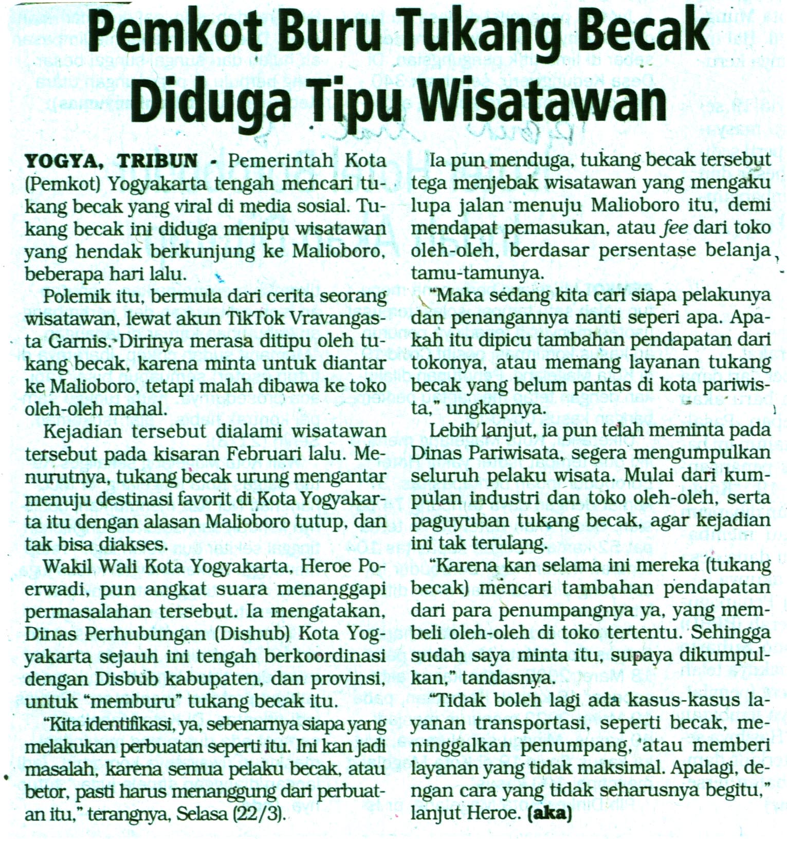 Kliping jogja terbaru