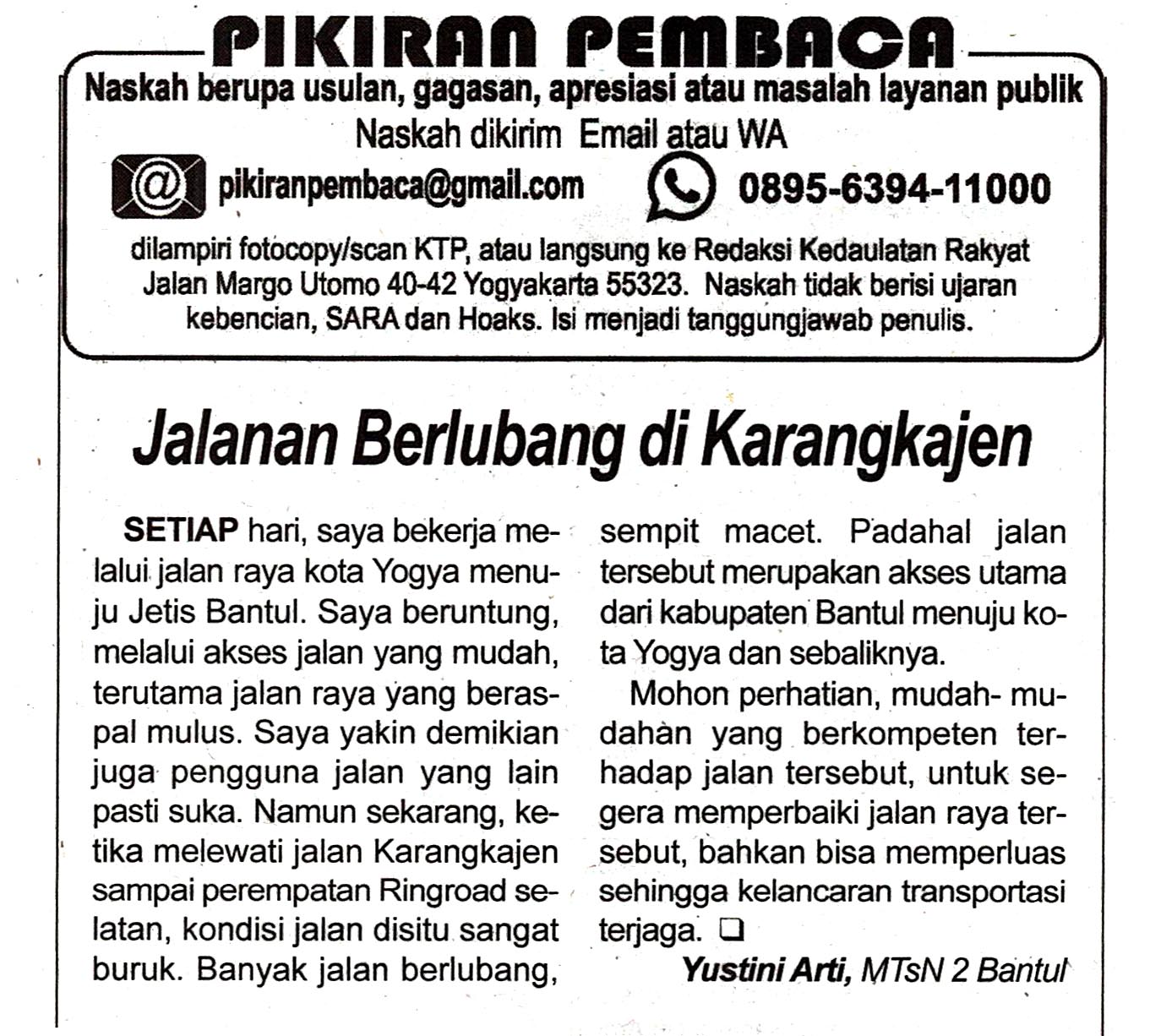 Kliping jogja terbaru
