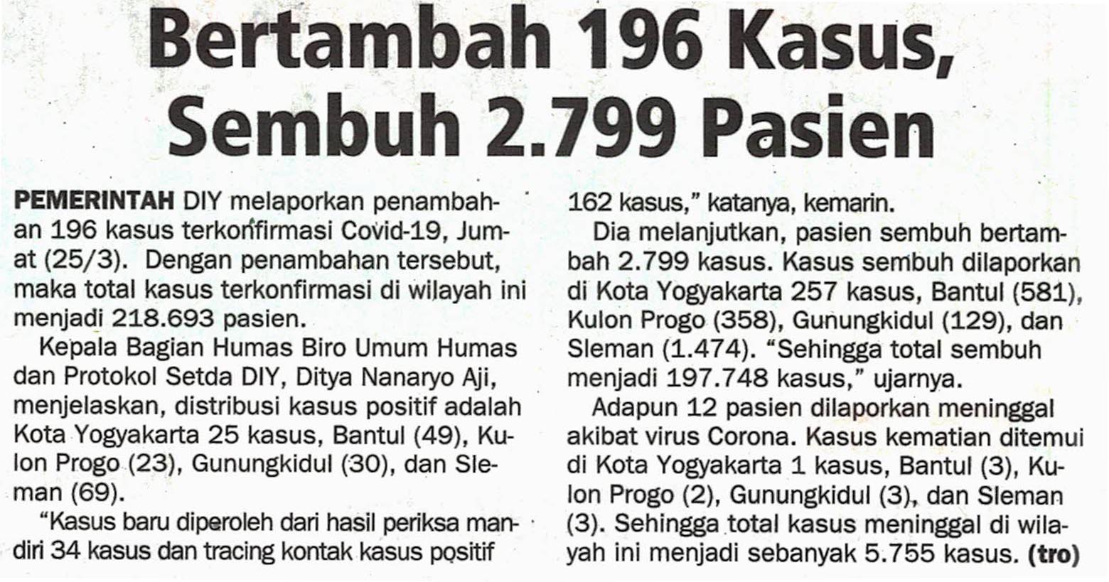 Kliping jogja terbaru