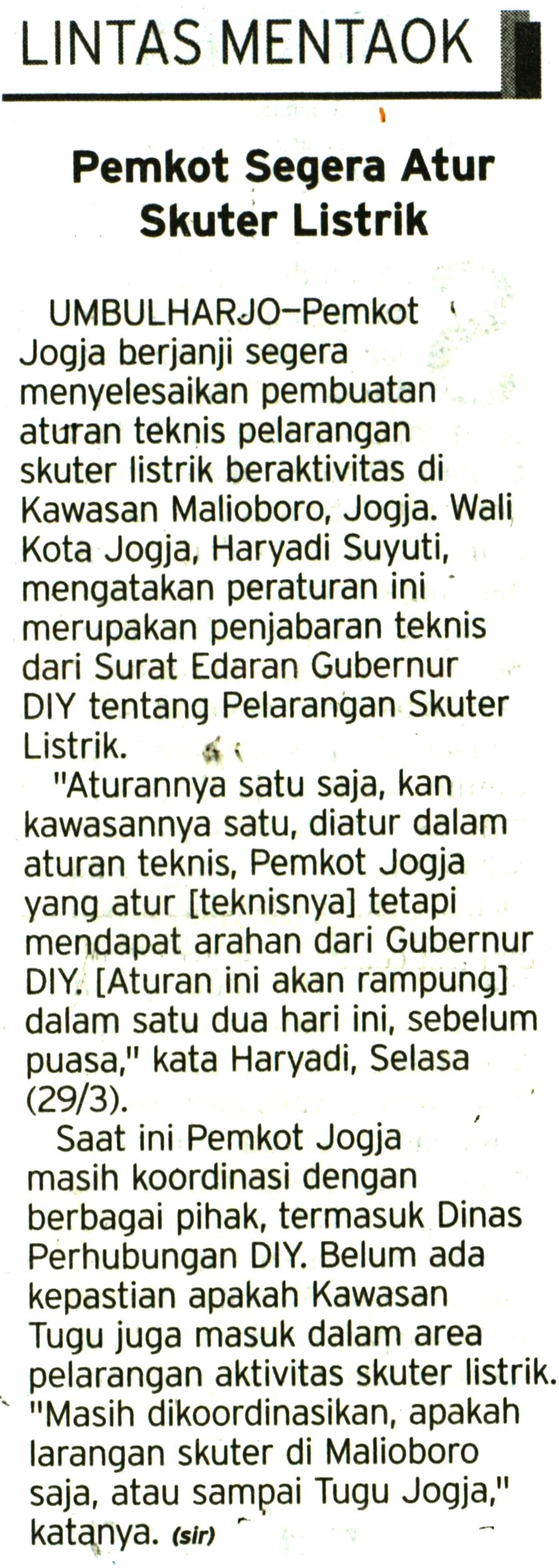 Kliping jogja terbaru