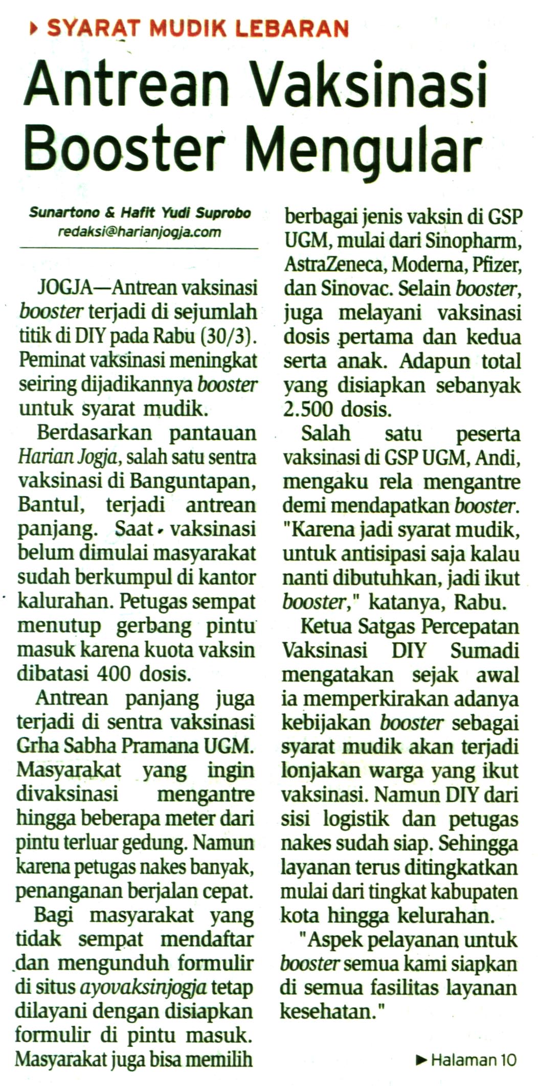 Kliping jogja terbaru