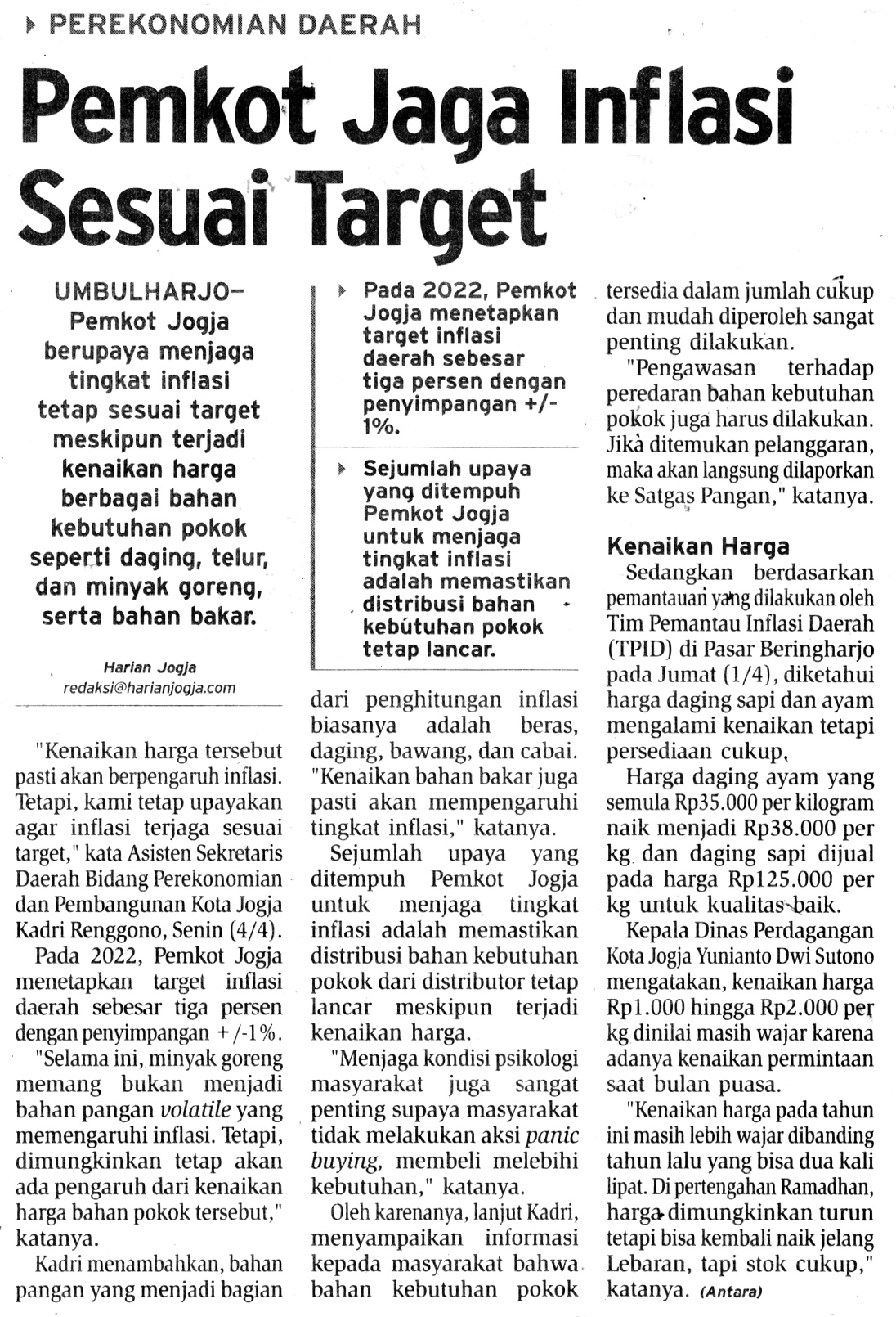 Kliping jogja terbaru