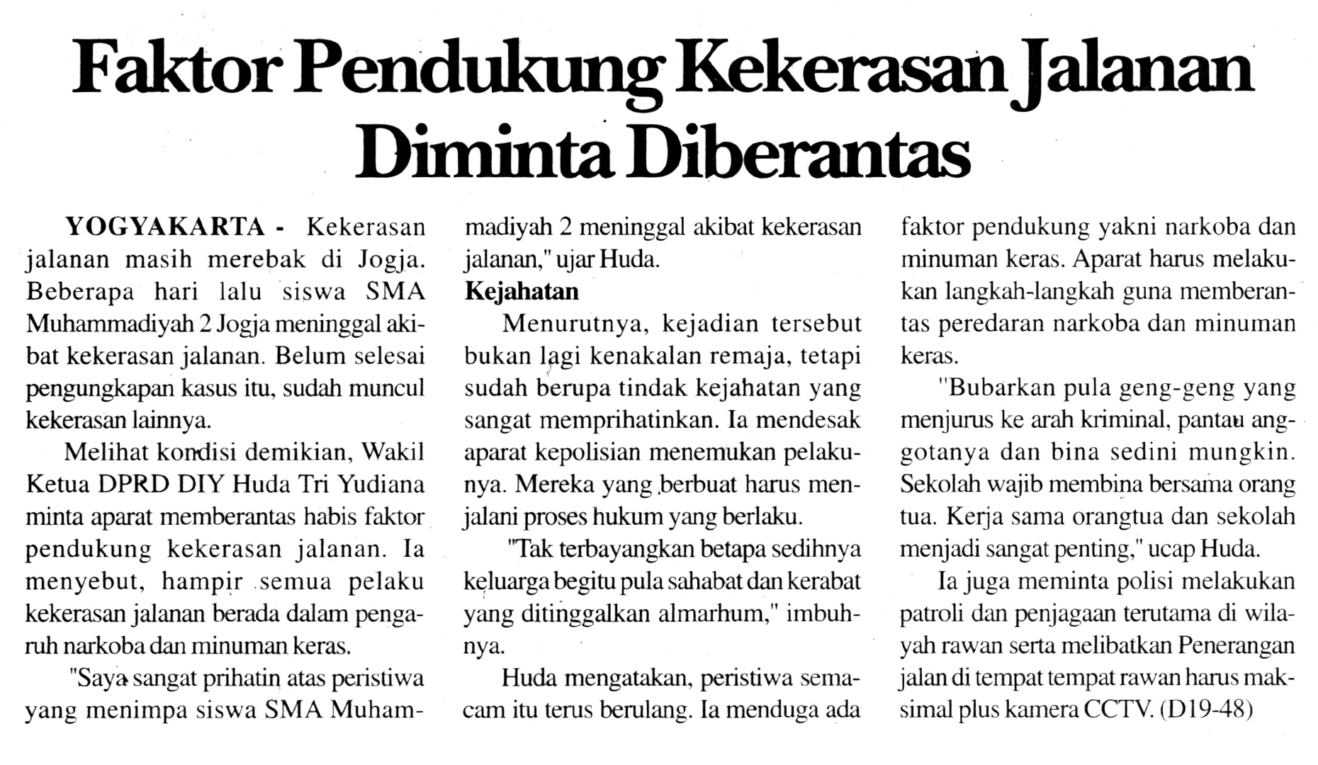 Kliping jogja terbaru