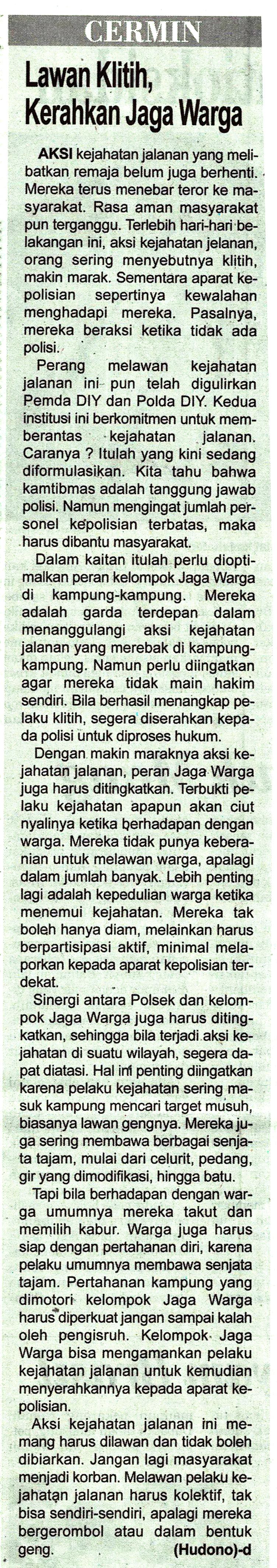 Kliping jogja terbaru