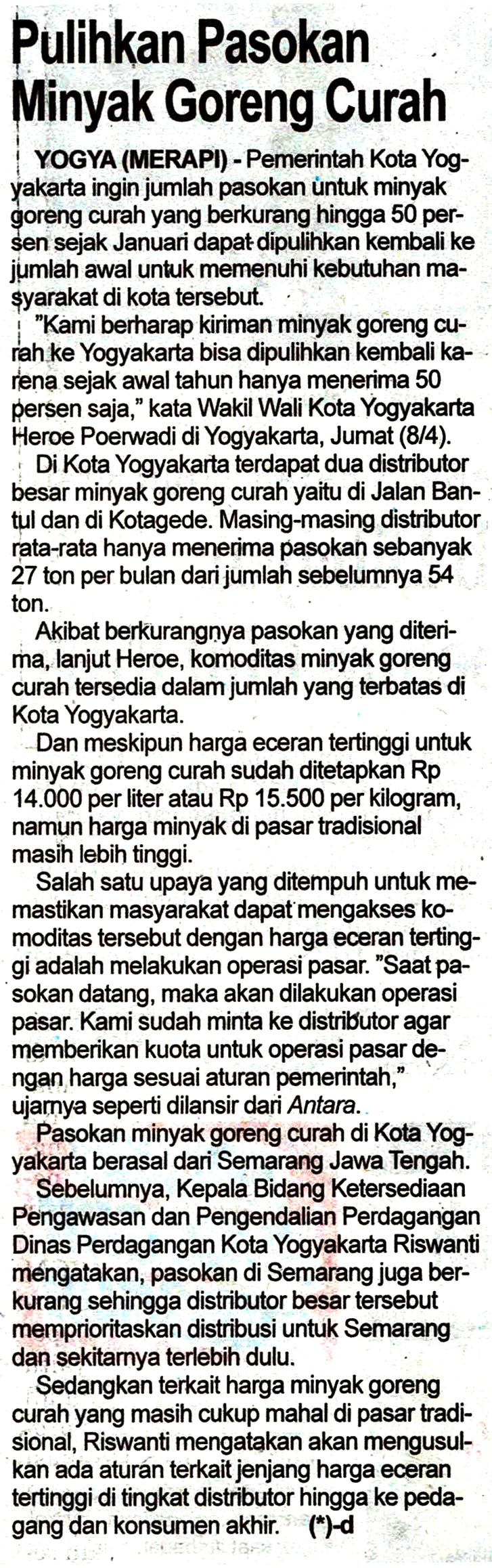Kliping jogja terbaru