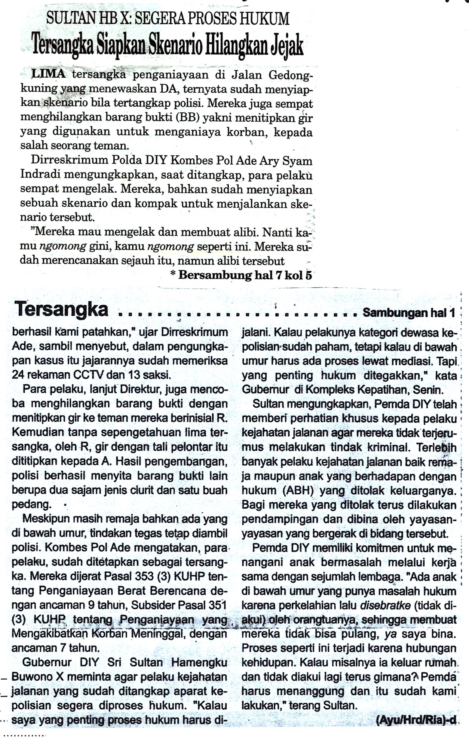 Kliping jogja terbaru