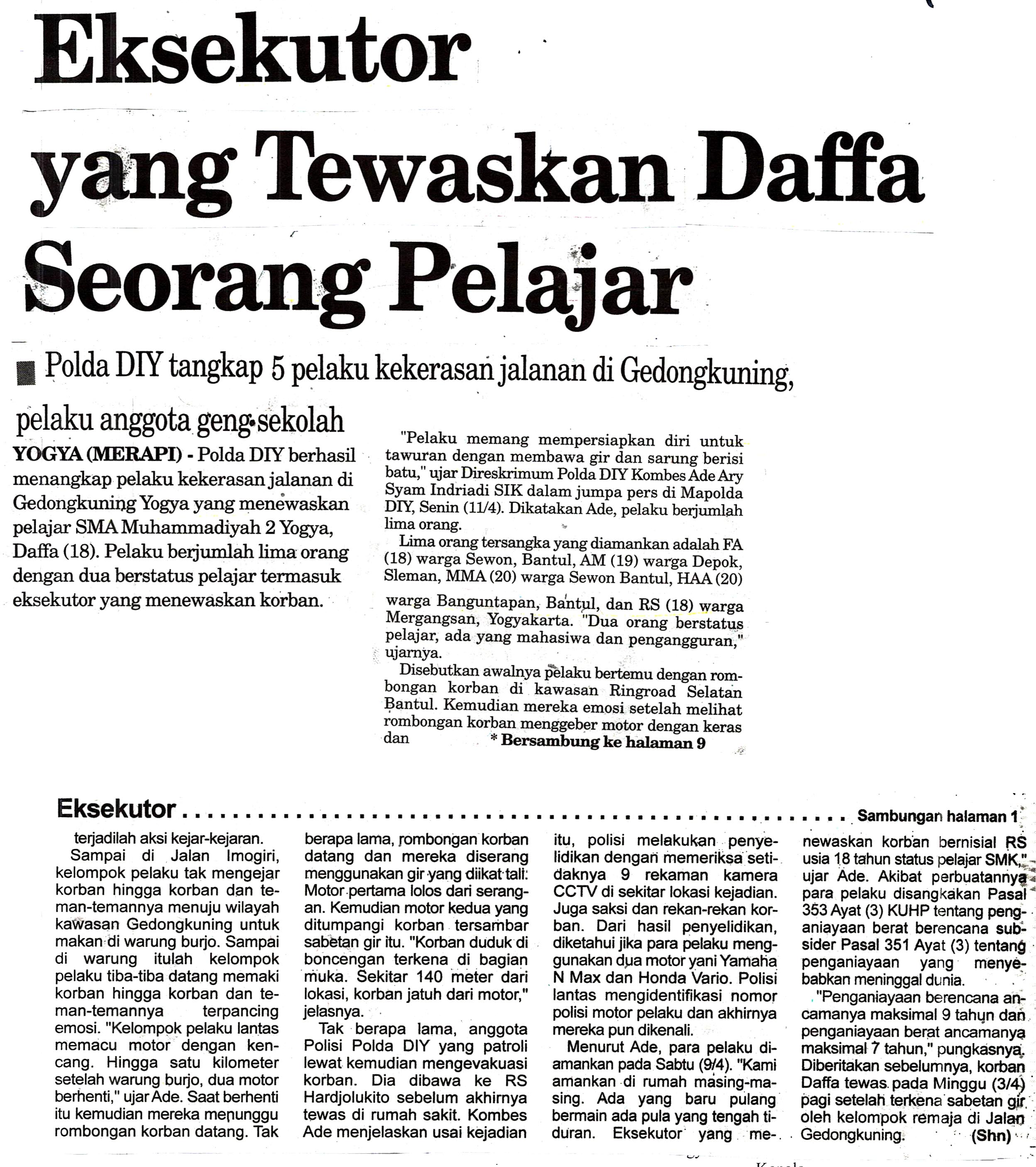 Kliping jogja terbaru