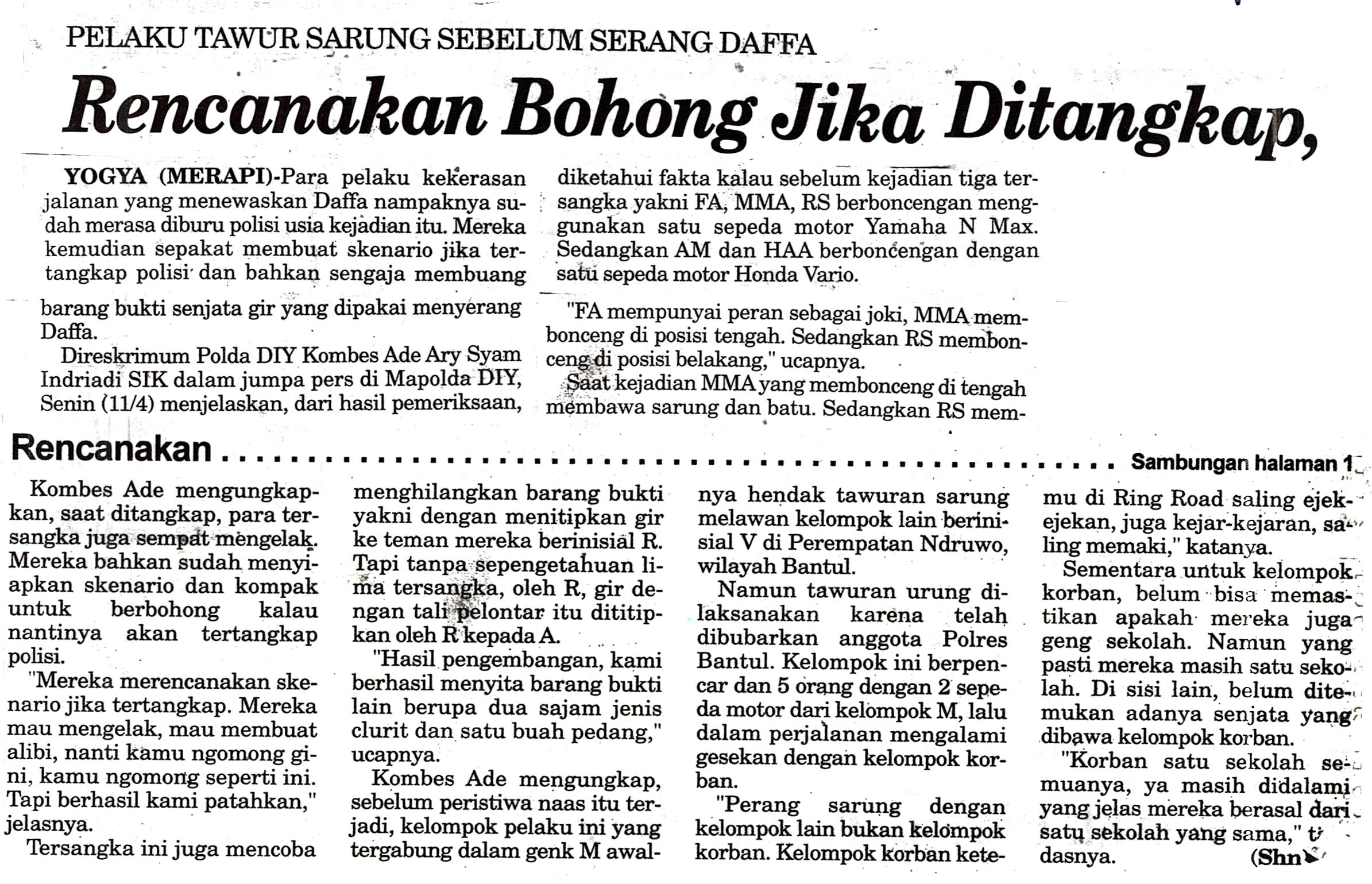 Kliping jogja terbaru