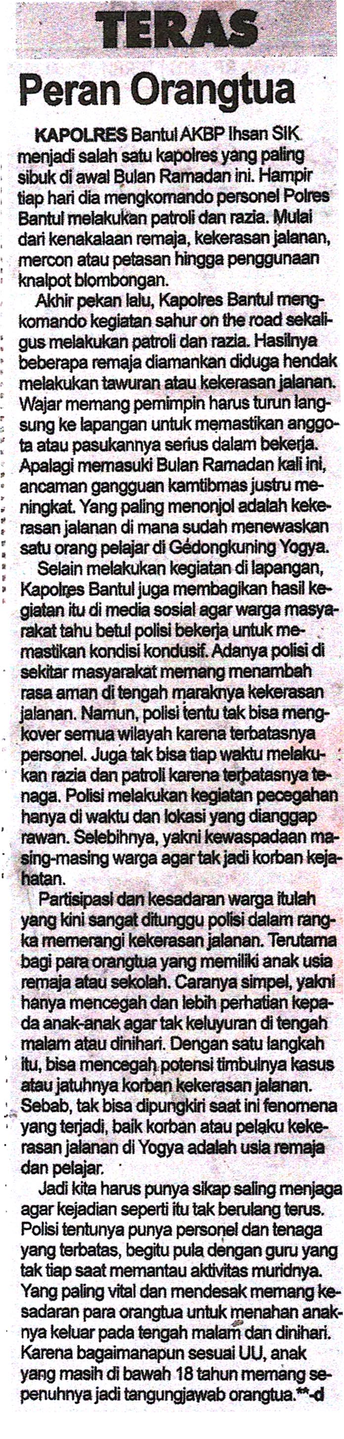 Kliping jogja terbaru