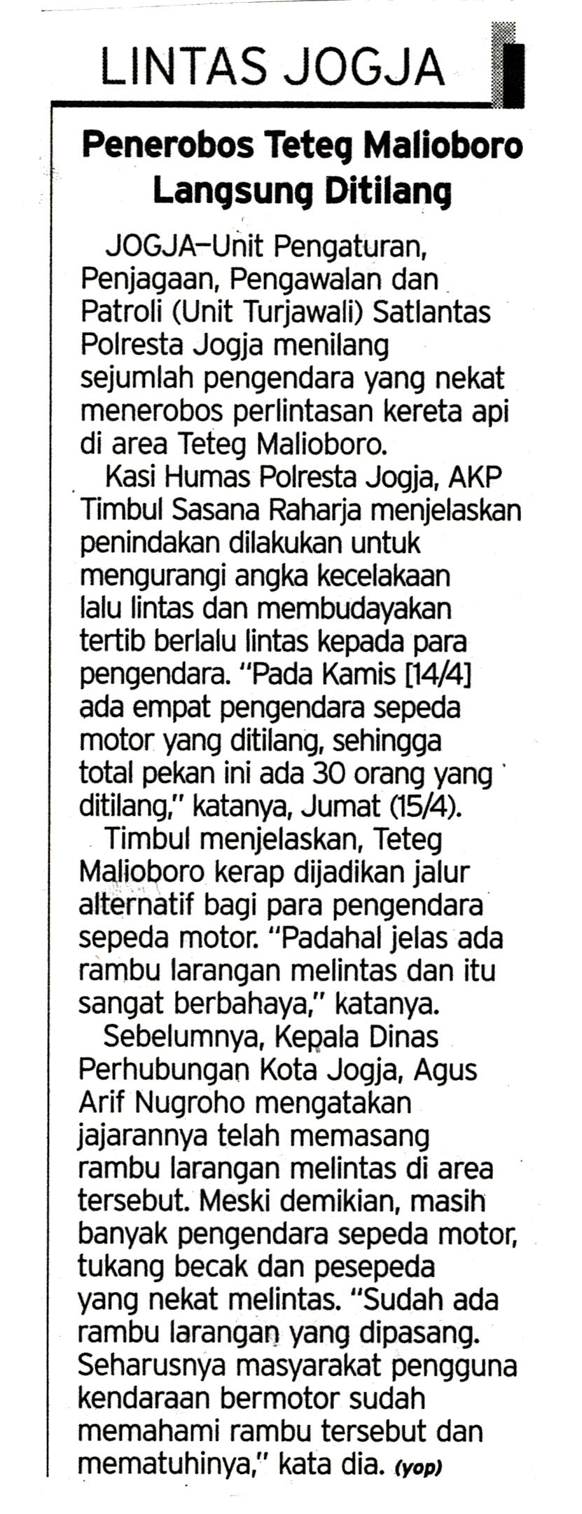 Kliping jogja terbaru