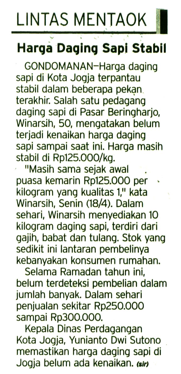 Kliping jogja terbaru