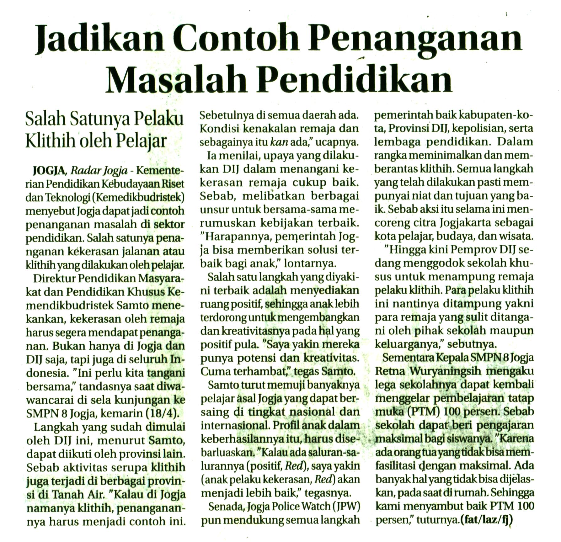 Kliping jogja terbaru