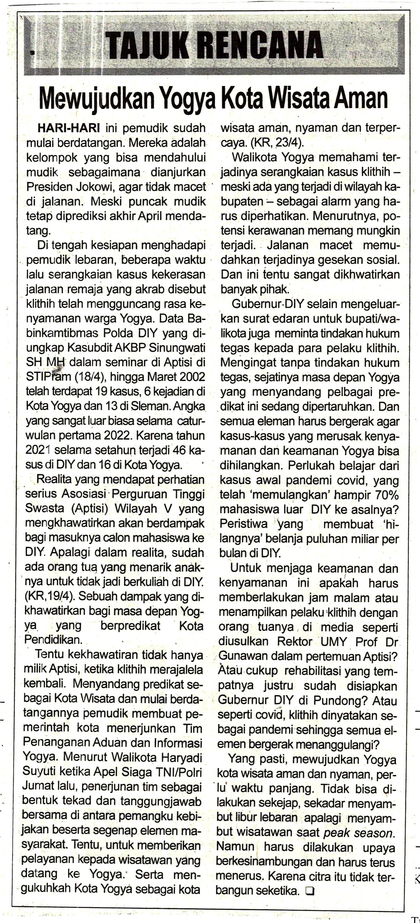Kliping jogja terbaru