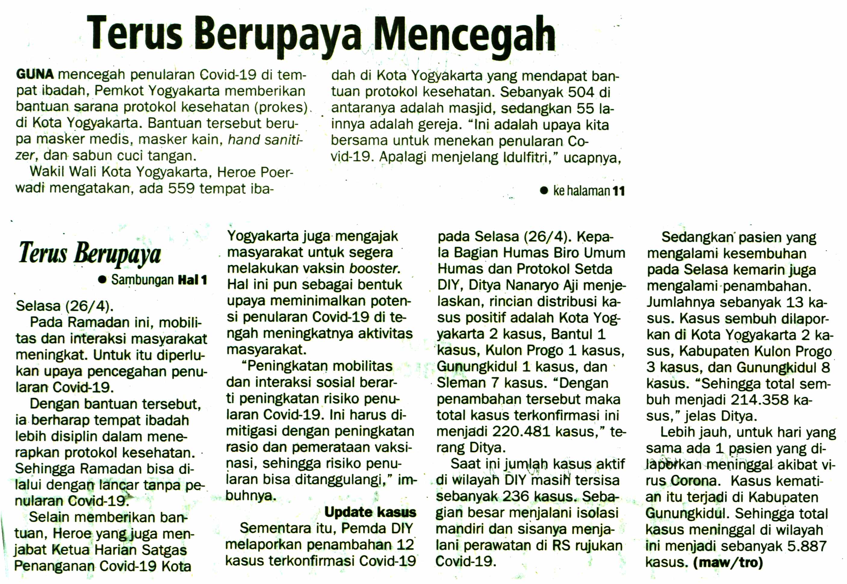 Kliping jogja terbaru