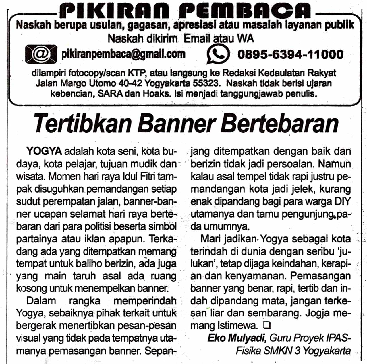 Kliping jogja terbaru